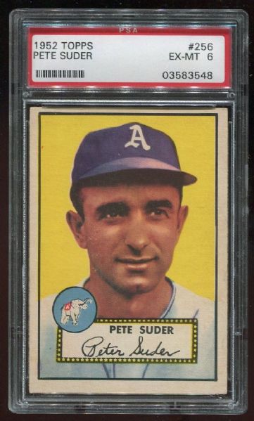 1952 Topps #256 Pete Suder PSA 6