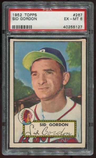 1952 Topps #267 Sid Gordon PSA 6