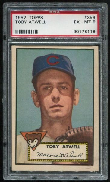 1952 Topps #356 Toby Atwell PSA 6