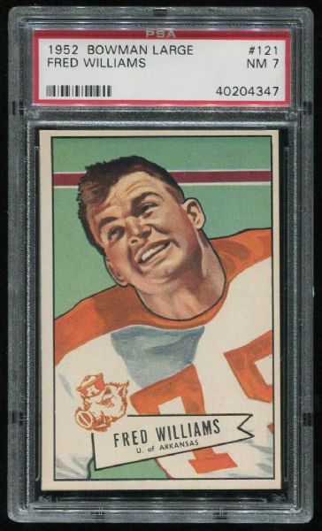 1952 Bowman Large #121 Fred Williams PSA 7