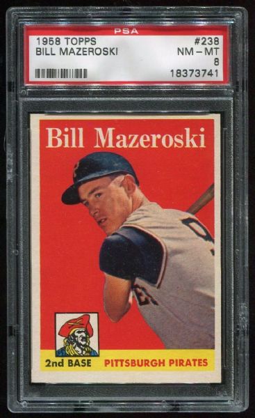 1958 Topps #238 Bill Mazeroski PSA 8