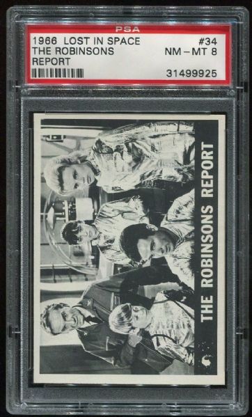 1966 Lost In Space #34 The Robinsons Report PSA 8
