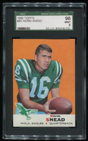 1969 Topps #85 Norm Snead SGC 96
