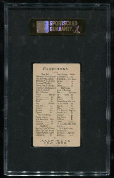 1888 N162 Goodwin Champions Beecher SGC 30