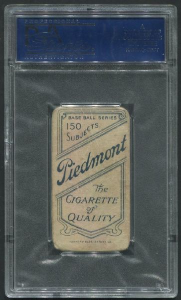 1909-11 T206 Piedmont Christy Mathewson White Cap PSA 1