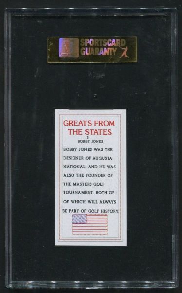 1994 Greats From The States #3 Bobby Jones SGC 92