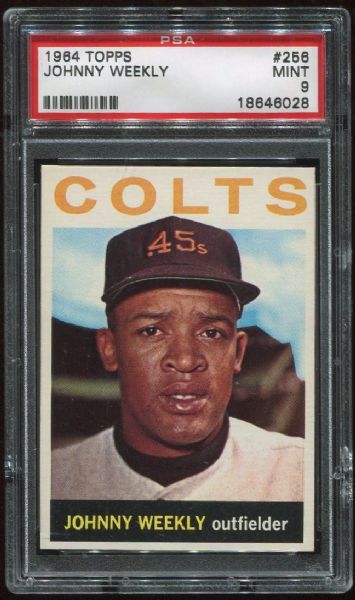 1964 Topps #256 Johnny Weekly PSA 9