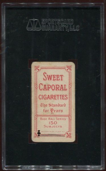 1909-11 T206 Sweet Caporal Johnny Evers Portrait SGC 10