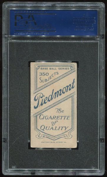 1909-11 T206 Piedmont Chief Bender Pitching Trees In Back PSA 4