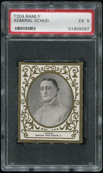 1909 T204 Ramly Admiral Schlei PSA 5