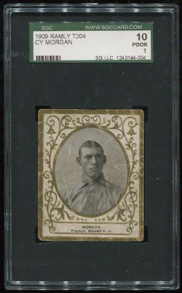 1909 T204 Ramly Cy Morgan SGC 10