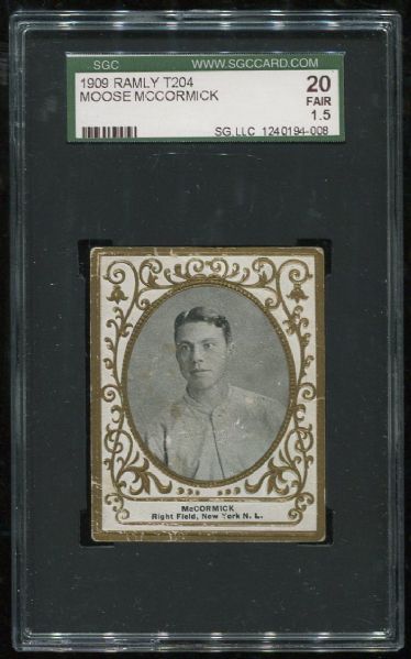 1909 T204 Ramly Moose McCormick SGC 20