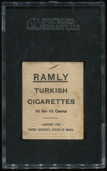 1909 T204 Ramly Nap Rucker SGC 30