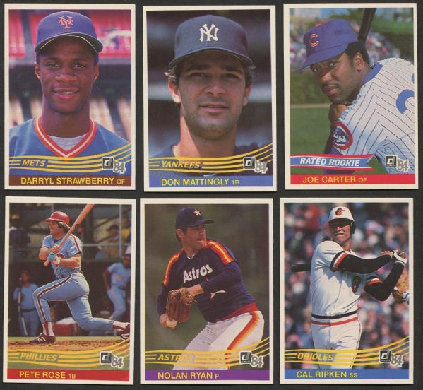 1984 Donruss Complete Set with Mattingly Rookie 