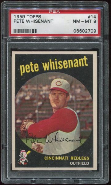 1959 Topps #14 Pete Whisenant PSA 8