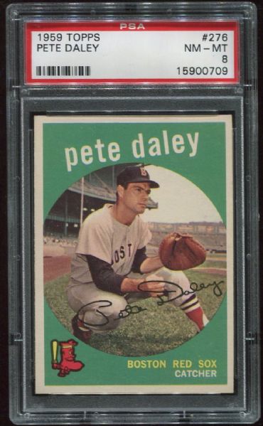 1959 Topps #276 Pete Daley PSA 8