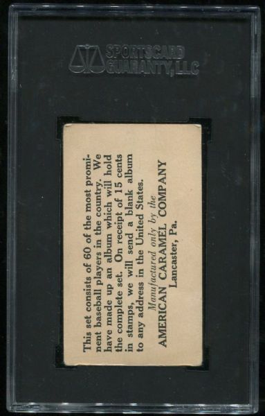 1927 American Caramel #14 Jack Quinn SGC 40