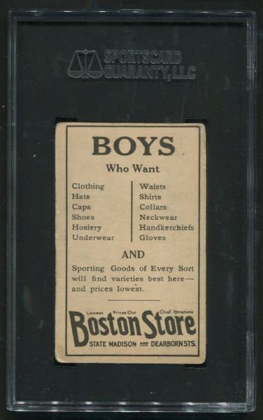 1917 Boston Store #186 Carl Weilman SGC 40
