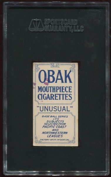 1910 T212 Obak Cigarettes Mohler SGC 50