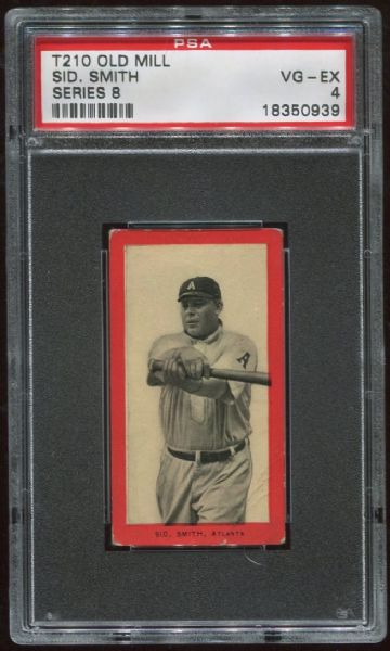 1910 T210 Old Mill Sid Smith Series 8 PSA 4