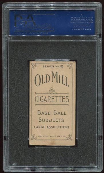 1910 T210 Old Mill Sid Smith Series 8 PSA 4