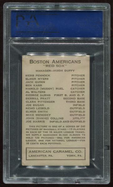 1922 E120 American Caramel Mike Menosky PSA 5