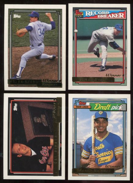 1992 Topps Gold Winners Complete Sets Lot of 2