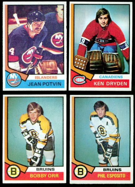 1974-75 Topps Hockey Complete Set (264 Cards)