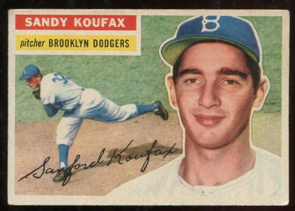 1956 Topps #79 Sandy Koufax Gray Back