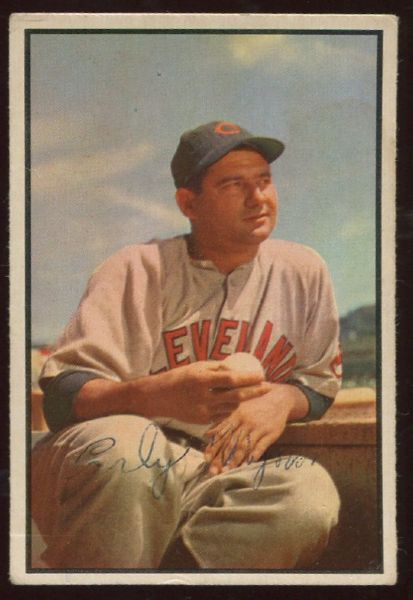 1953 Bowman Color #146 Early Wynn Autographed