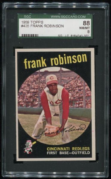 1959 Topps #435 Frank Robinson SGC 88