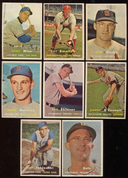 1957 Topps Lot of 8 Different - Near Mint