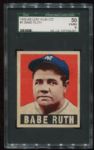 1948 Leaf Gum Co. #3 Babe Ruth SGC 50