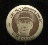 1922 Mrs. Sherlock's Bread Pins Roger Bresnahan