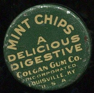 1910 Colgan's Chips Gum Tin