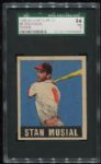 1948-49 Leaf Gum Co. #4 Stan Musial Rookie SGC 84