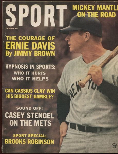 1963 Sport Magazine Mickey Mantle Cover