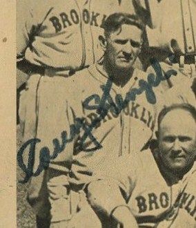 1936 R311 Brooklyn Dodgers Team Signed by Casey Stengel