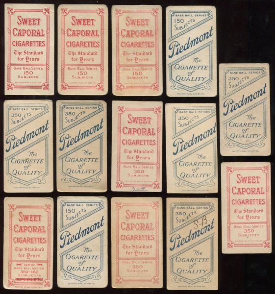 1909-11 T206 Piedmont & Sweet Caporal Lot of 61 Assorted 