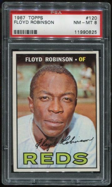 1967 Topps #120 Floyd Robinson PSA 8