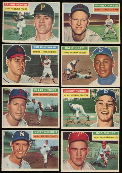 1956 Topps Lot of 40 Assorted Commons