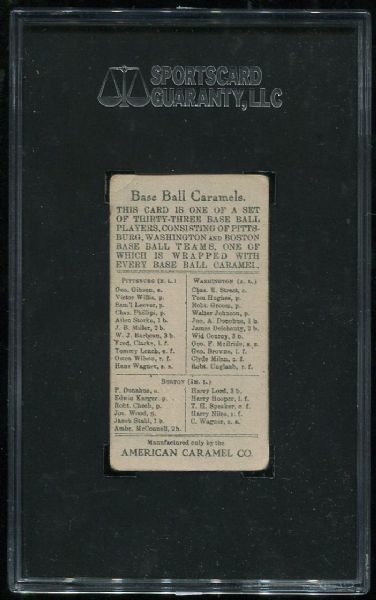 1910 E91C American Caramel Tommy Leach SGC 30