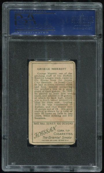1911 T205 Hassan George Merritt PSA 1