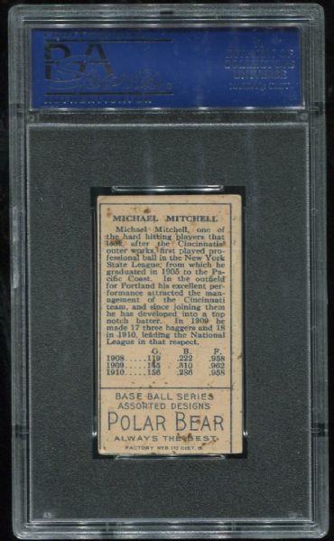 1911 T205 Polar Bear Mike Mitchell PSA 2