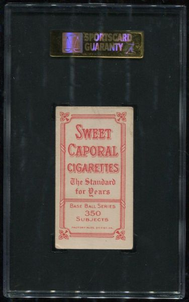 1909-11 T206 Sweet Caporal Eddie Phelps SGC 50