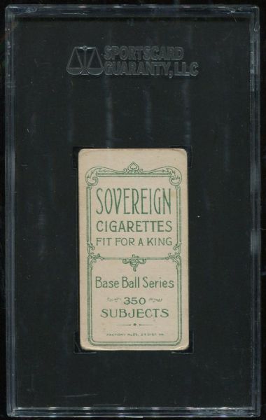 1909-11 T206 Sovereign Fielder Jones Hands At Hips SGC 40 - Double Name