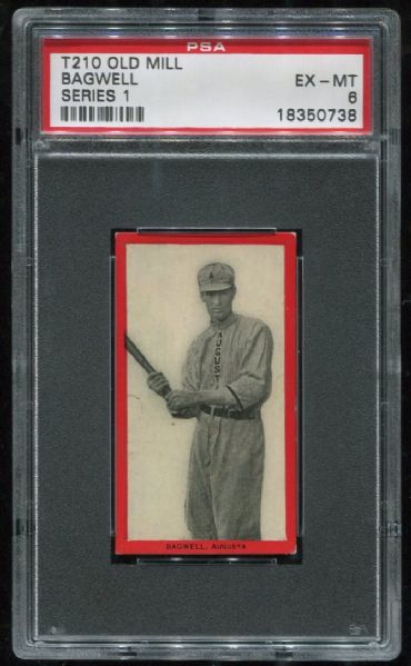 1910 T210 Old Mill Bagwell Series 1 PSA 6