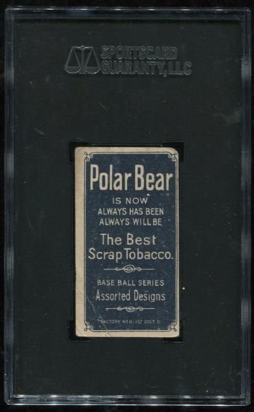 1909-11 T206 Polar Bear Addie Joss Pitching SGC 20