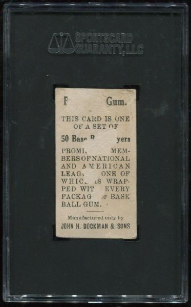 1909 E92 Dockman & Sons Gum Dots Miller SGC 10