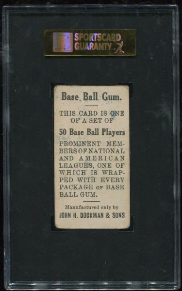 1909 E92 Dockman & Sons Gum Chief Bender SGC 30